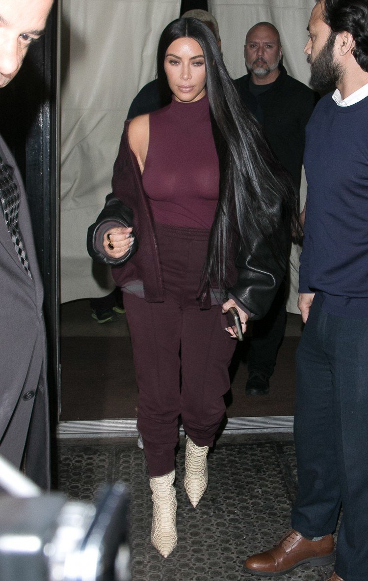 Kim Kardashian Sexy With See Through Purple Blouse 9 Photos ⋆ Pandesia World