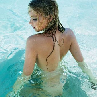 Elsa Hosk nude in swimming-pool-1