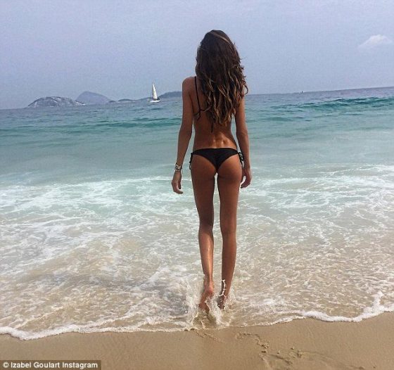 brazilian hot buttocks in bikini on the beach
