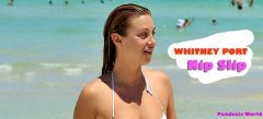 Whitney Port nipple slip bikini-