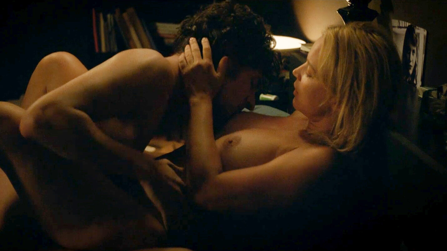 French actress Virginie Efira in nude scenes from cinema movie. 