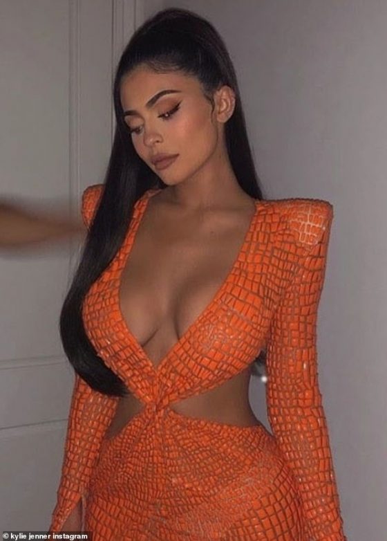 Kylie Jenner flaunts her generous cleavage!