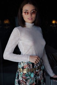 Gorgeous brunette Keira Blue in Animalistic by MetArt 37 gorgeous girl perky tits blouse