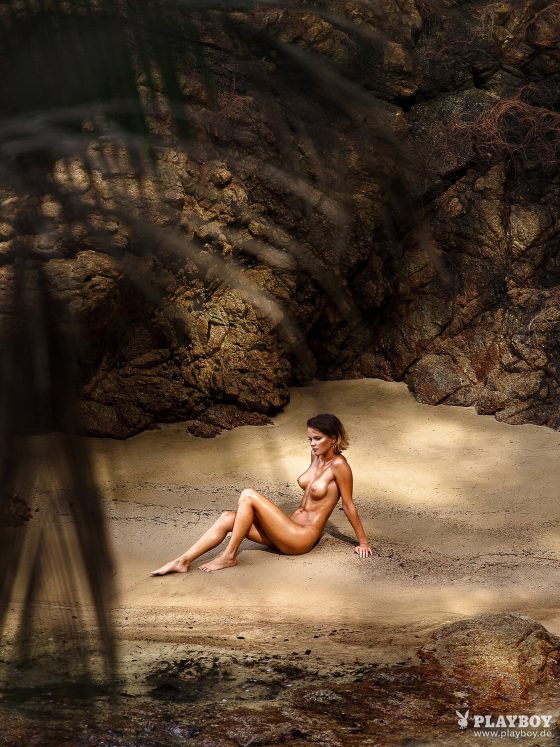 Maria Klepchenko nude wet model Playboy shot 1