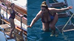 KELLY BROOK – HUGE BREASTS IN sexy SWIMSUIT