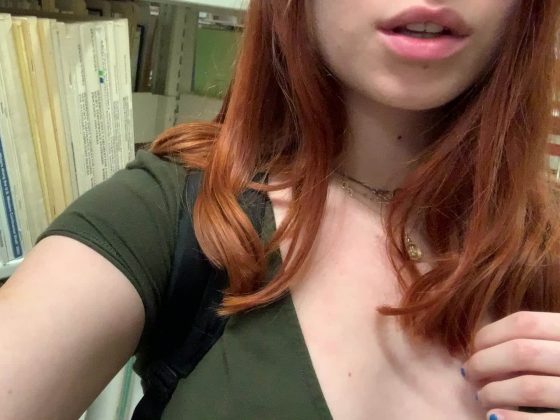 New semester = More time to flash my tits in the library! (gif)