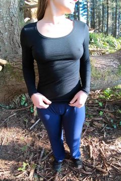 sexy young girl braless top outdoors