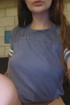 sexy busty amateur woman braless top