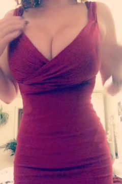 busty woman braless sexy dress big boobs reveal