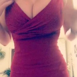 busty woman braless sexy dress big boobs reveal