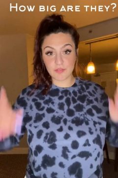 How Big Are They Chubby Woman Reveals Big Boobs Gif Pic