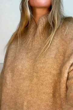 big boobs under braless sweater