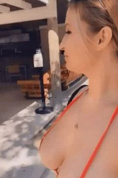 sexy bikini girls porn at beach bar