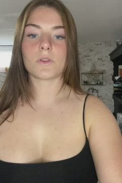 amateur girl with natural tits braless tank top