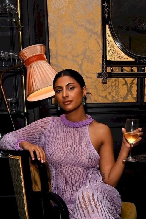 Simran Randhawa tits in a See Through Dress!