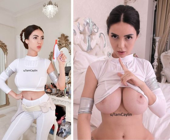 busty cosplay girl topless 3