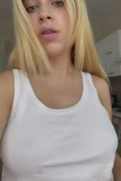 Puffy milky tits exposed and used (gif)