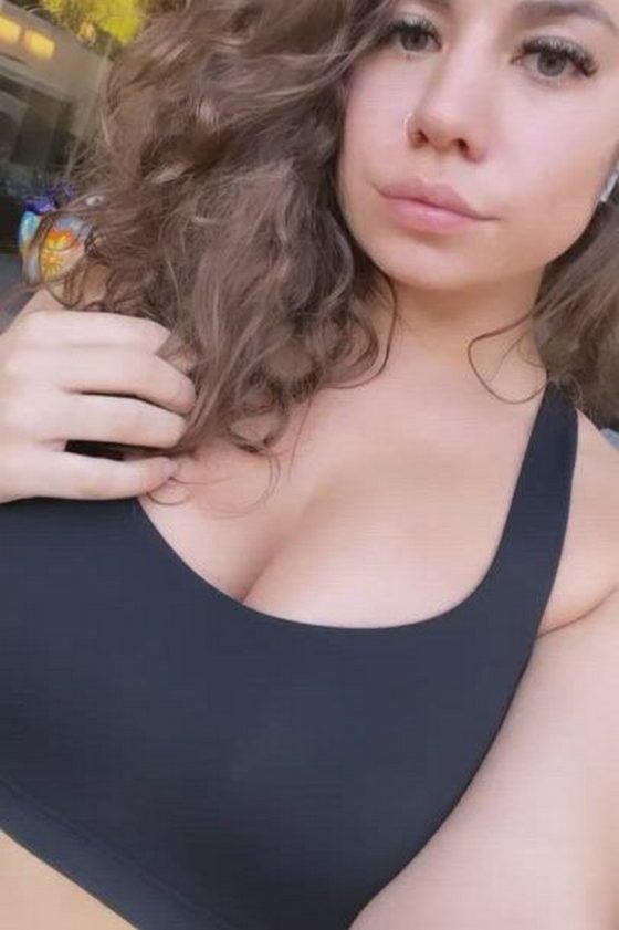 Busty volitional bursting out! (gif)