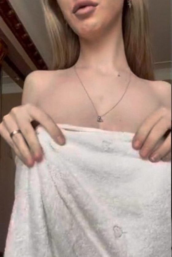 Bigger than you thought under towel (gif)