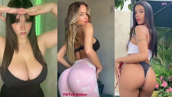 Tiktok babes with musical accompaniment – compilation video