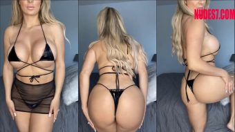 vig boobs big ass ina small bikini thong