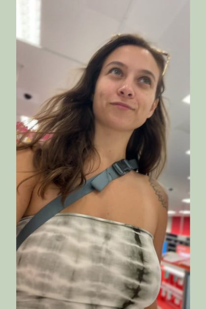 Flashed Tits: If you’re lucky to meet Piper at Target stores! (gif)