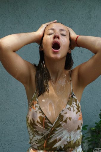 boobs in wet dress