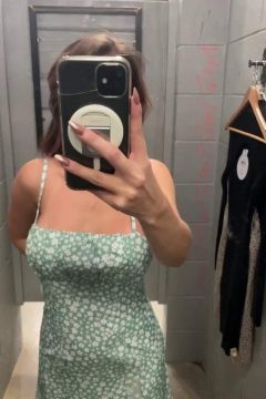 amateur busty woman in sexy dress