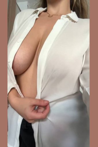 busty amateur girl open braless shrt