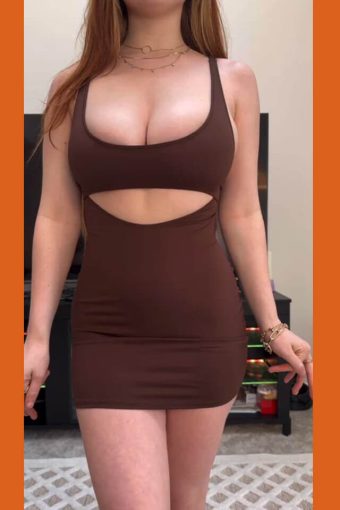 hot teen girl with big boobs in sexy outrfit