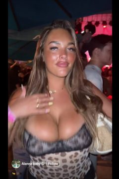 facebook model with big boobs wearing sexy dress in a party