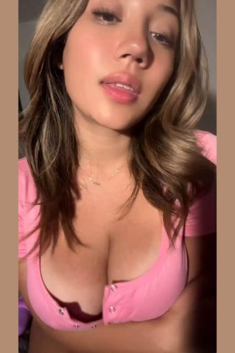 amateur girl with natural tits and dark nipples