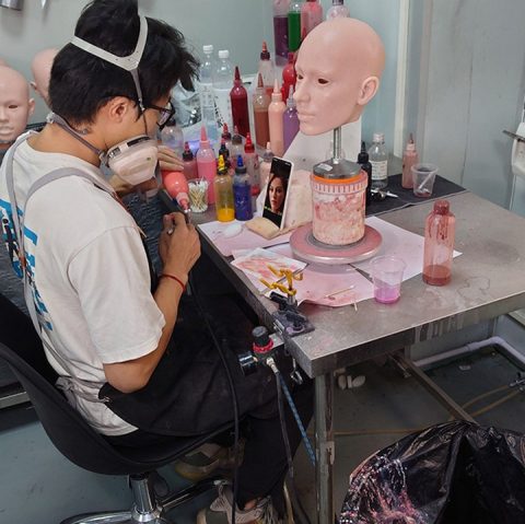 man amking a sex doll