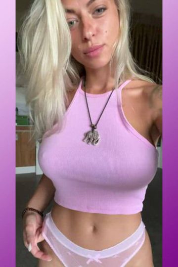 Squeezable funbags reveal (gif)