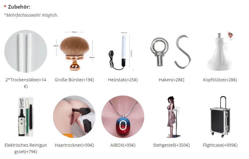 product accessory options for gutdolls