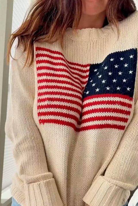 busty amateur with braless american sweater