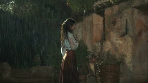 nude scene with Italian actress Tecla Insolia exposing her natural tits in The Art of Joy S01E04, released in 2024.