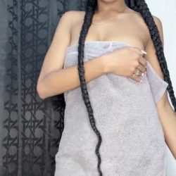 Exotic fit babe drops the towel - short video frame