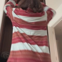 Bottomless Ass Tease: Amateur girl Home Clip - intense gif peview