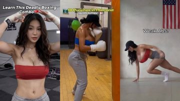 She’s Unstoppable! Busty Training Fitness creator in Ultimate Fit Mix!