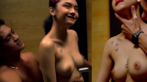 trending Filipina actress showing her alluring tits, in Nude Sex Scene in the Asian movie "Worker"