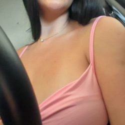 Car big tits reveal: Naughty MILF with fine milkers - short video frame