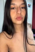 Sexy young amateur girl braces her natural tits in a homemade selfie reel - intense gif peview