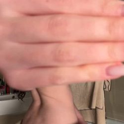 Hairy naked girl revealing at home for NSFW Tiktok challenge - intense gif peview