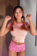 Asian On/Off challenge showing young big tits - viral porn poster
