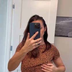 Mirror Big Knockers Reveal: Busty amateur video selfie - short video frame