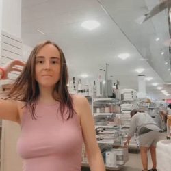 Tits Flash Deal in a Store - premium XXX poster