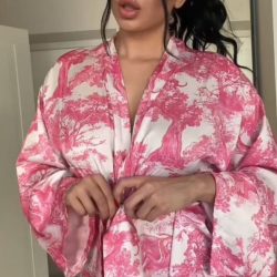 Busty Vixen Drops her robe for full nude frontal reveal -reel - short video frame