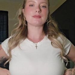 Captivating woman drops big floppy tits! - premium poster