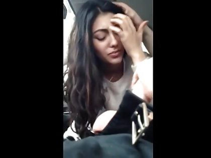 Video with Desi Hot Girl Sucks White Cock in Car